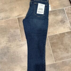 Frame Denim Womens Dark Blue Straight Jeans 33